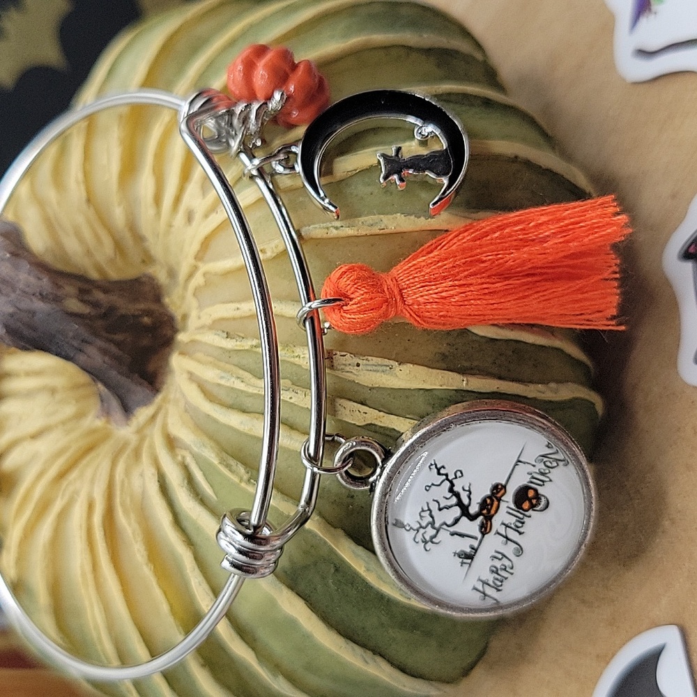Halloween cat lover Bracelet set